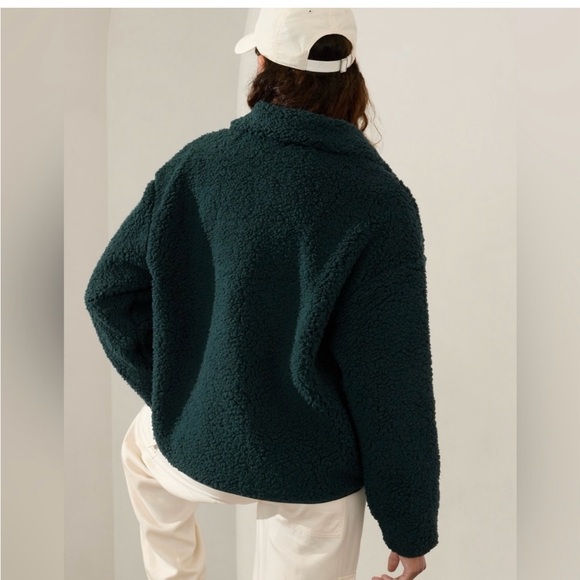 Athleta Cloud Fleece Jacket 
Cypress Green NWOT - Picture 2 of 9